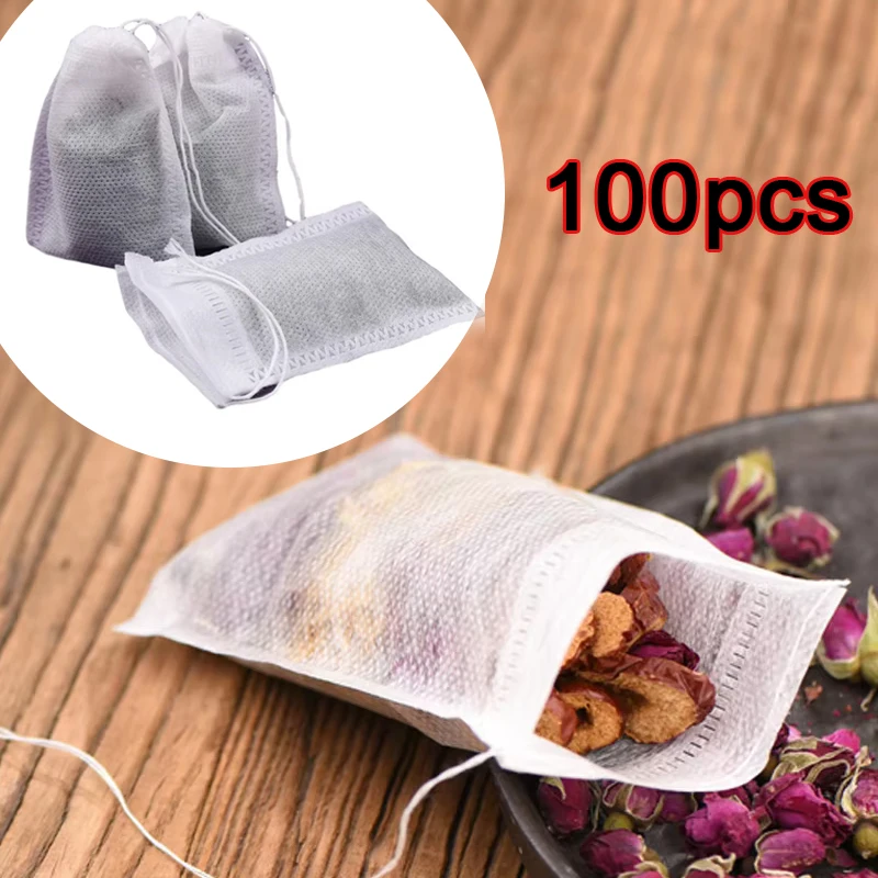 Herbal Wellness Tea - 100 Stück Einweg-Teebeutel aus Vliesstoff, Teefilterbeutel