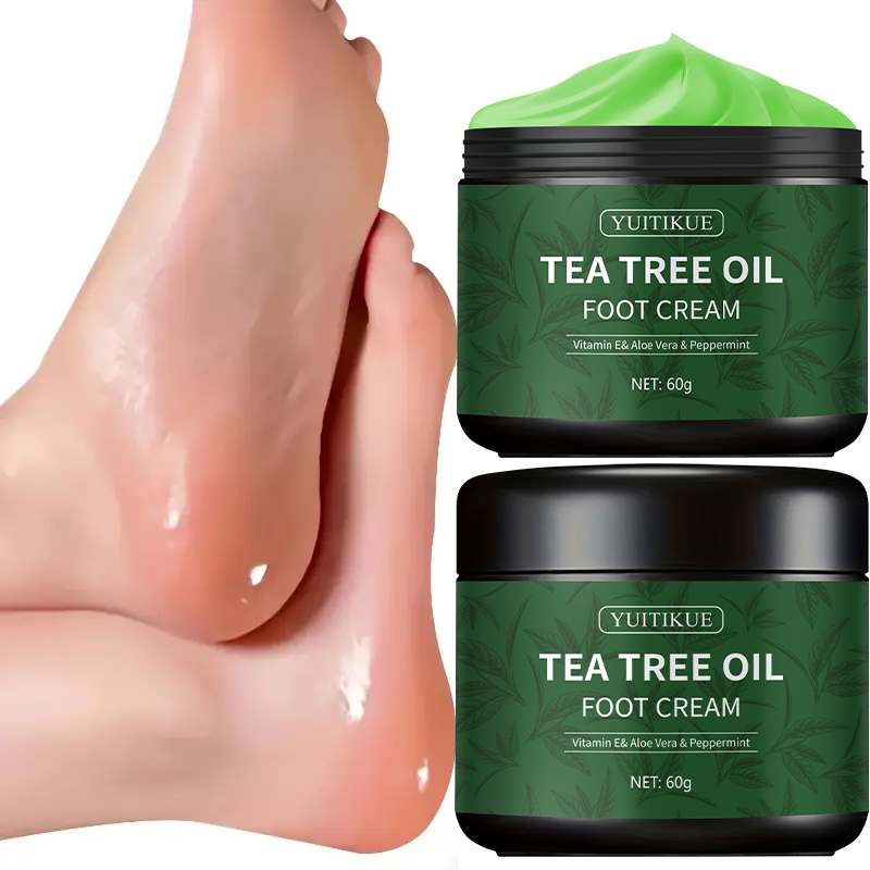 Herbal Wellness Tea - YUITIKUE Teebaumöl-Fußcreme – Vitamin E, Aloe