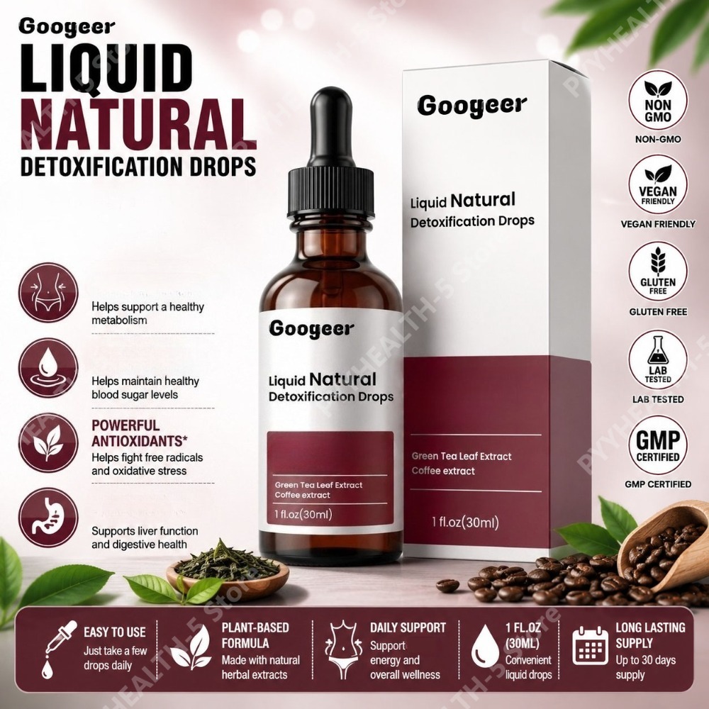 Wellness Herbal Tea Blends - Kräutermischung Flüssige Tropfen mit Grüntee-Extrakt, Kaffee-Extrakt,