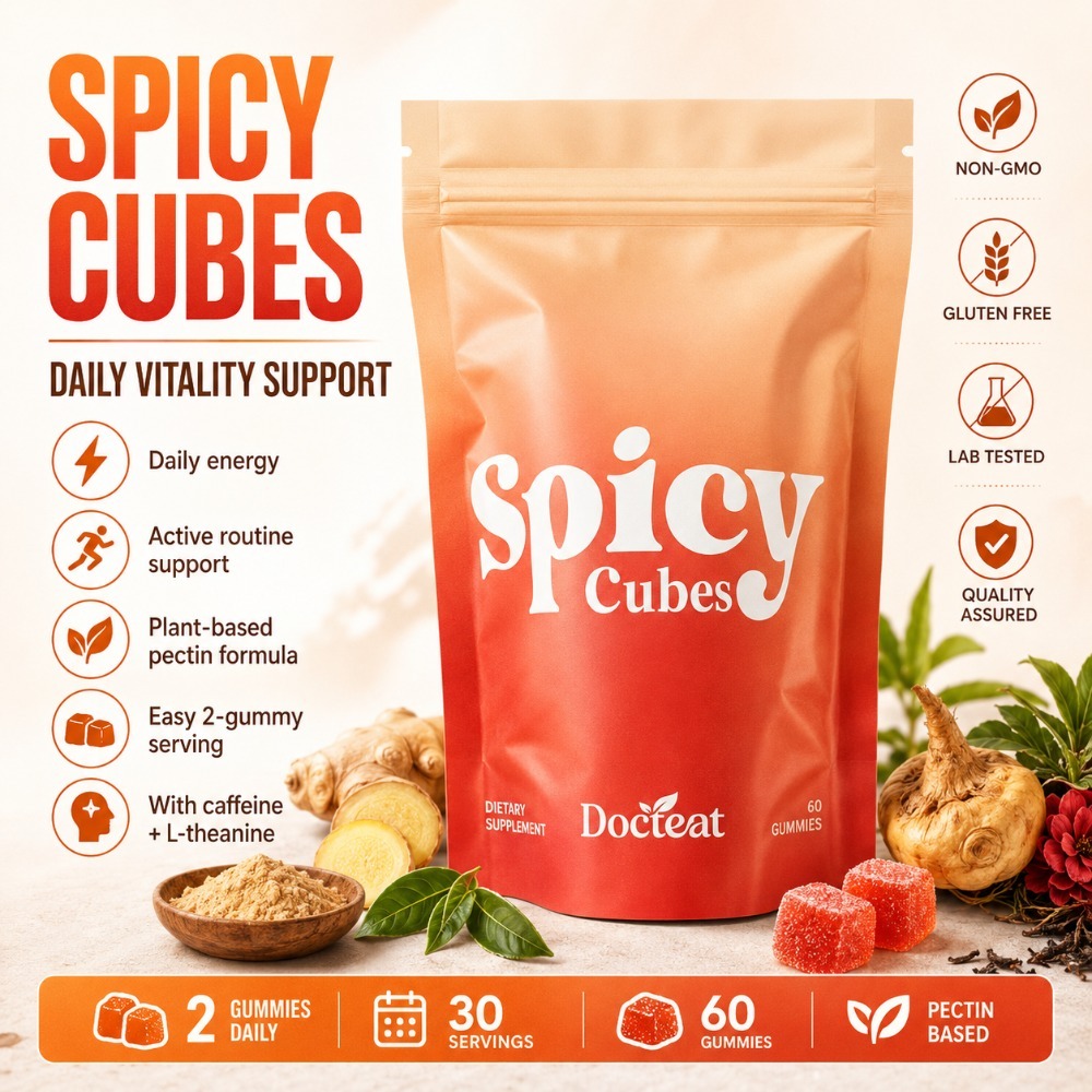 Docteat Spicy Cubes Gummibärch – Wellness Herbal Tea Blends Bewertung und Preis